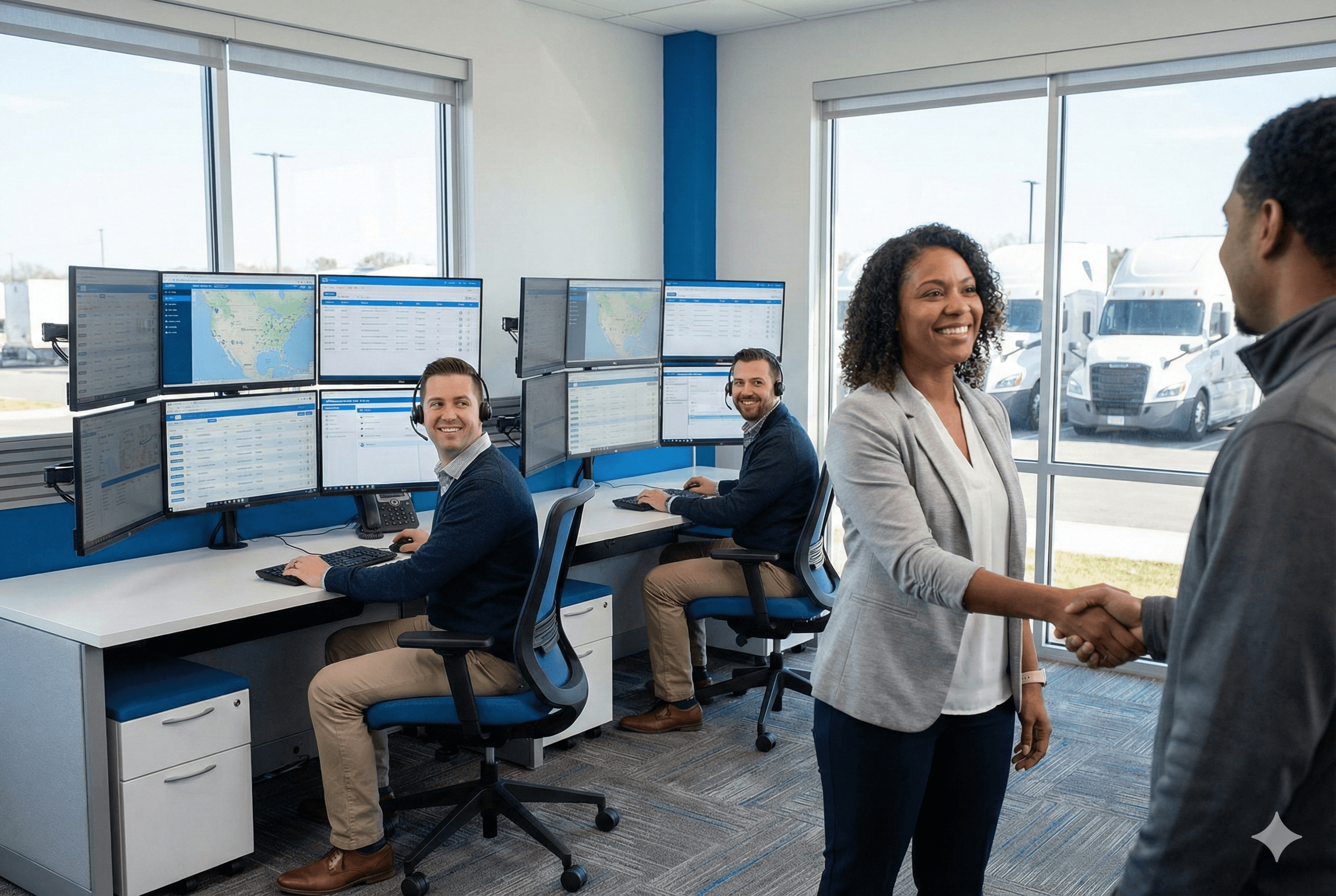 Blessed Promo dispatch team helping truck drivers succeed